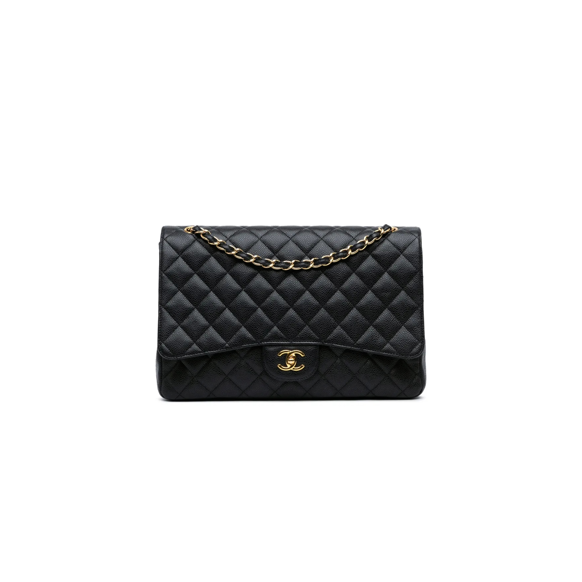 Ch*el master jumbo classic caviar extra large double flap shoulder bag 330497 (33*23*10cm)